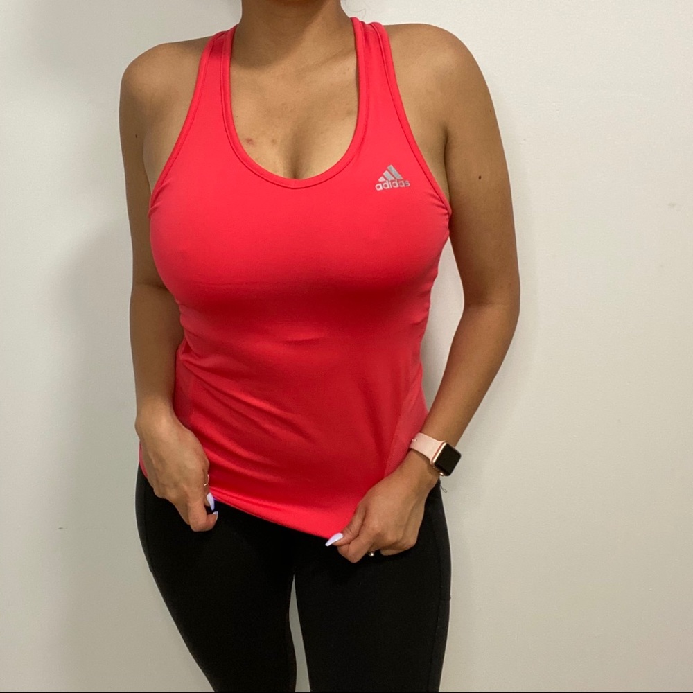 Adidas tank with built in bra